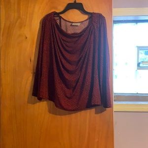 Black with red dot blouse